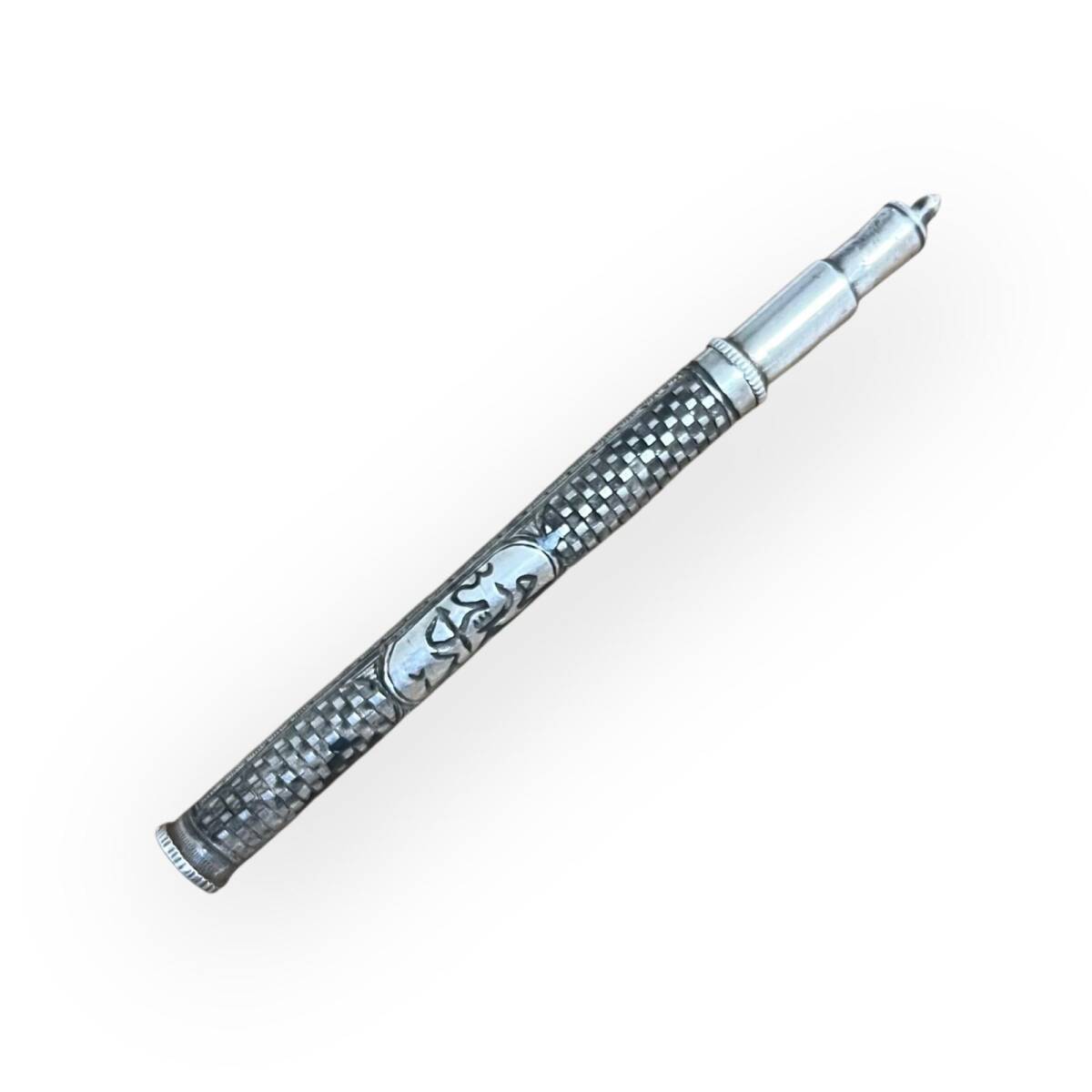 Osmanlı Gümüş Savatlı İnsialli Kalem AOB6061 - 4