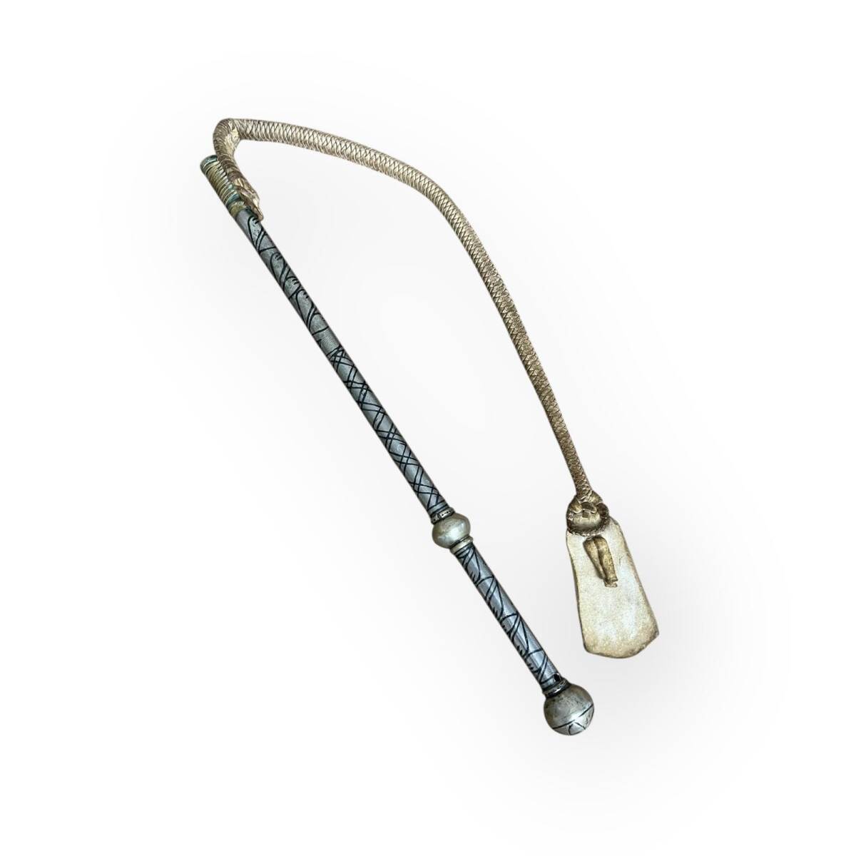 Osmanlı Gümüş Savatlı Kamçı AOB6060 - 3