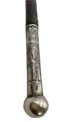 Osmanlı Gümüş Savatlı Kırbaç – 70 cm AOB2028 - 2