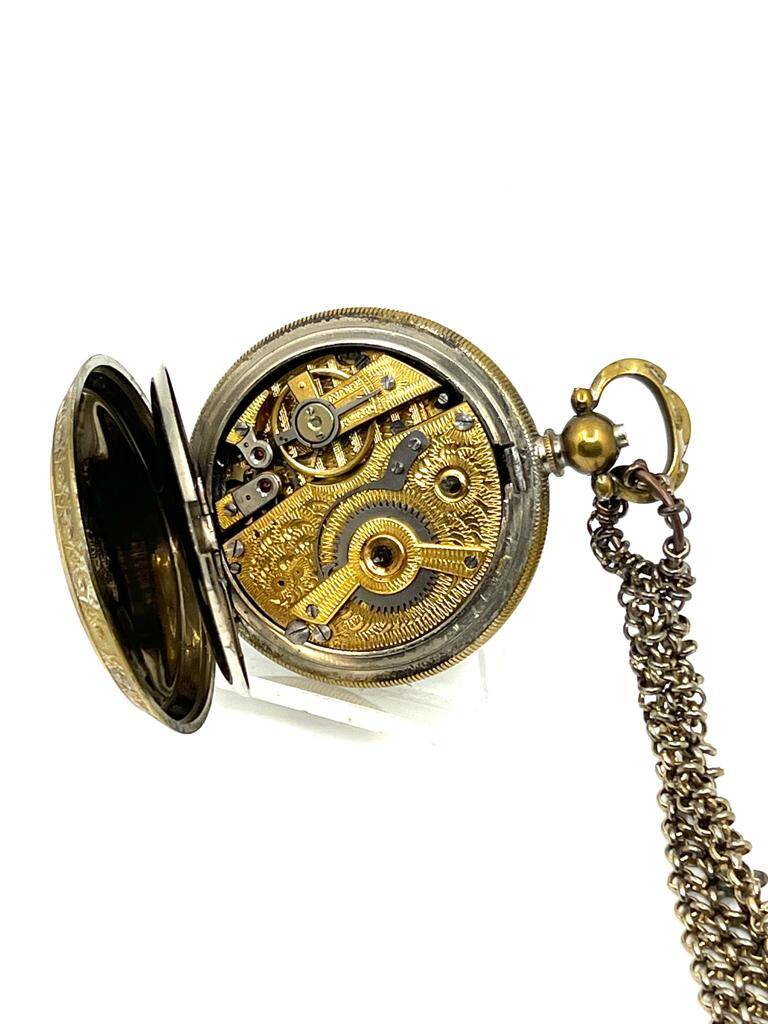 Osmanlı Kadran Anahtar Kurmalı Köstekli Cep Saati (#6.92) SAA313 - 6