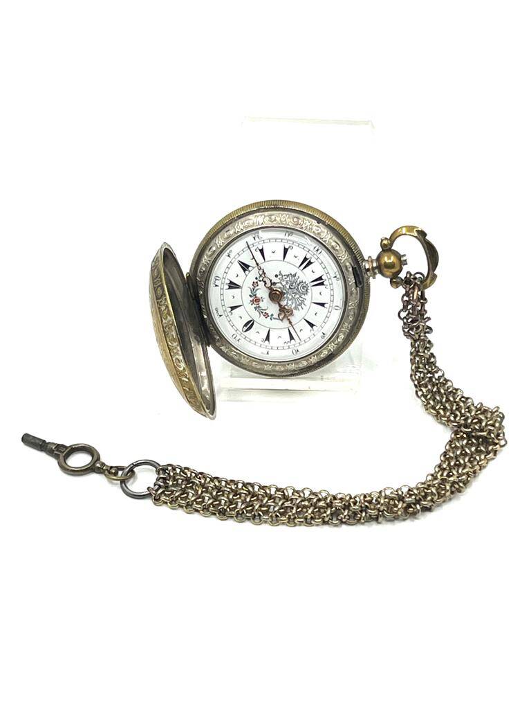 Osmanlı Kadran Anahtar Kurmalı Köstekli Cep Saati (#6.92) SAA313 - 2