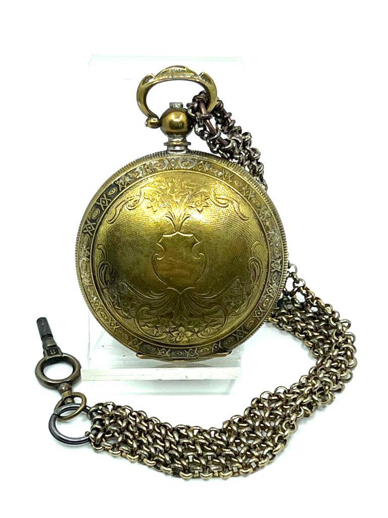 Osmanlı Kadran Anahtar Kurmalı Köstekli Cep Saati (#6.92) SAA313 - 1