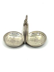 Osmanlı Kadran Anahtar Kurmalı Köstekli Gümüş Cep Saati – 44 mm | Çil Kondisyon (#1.20) SAA268 - 6