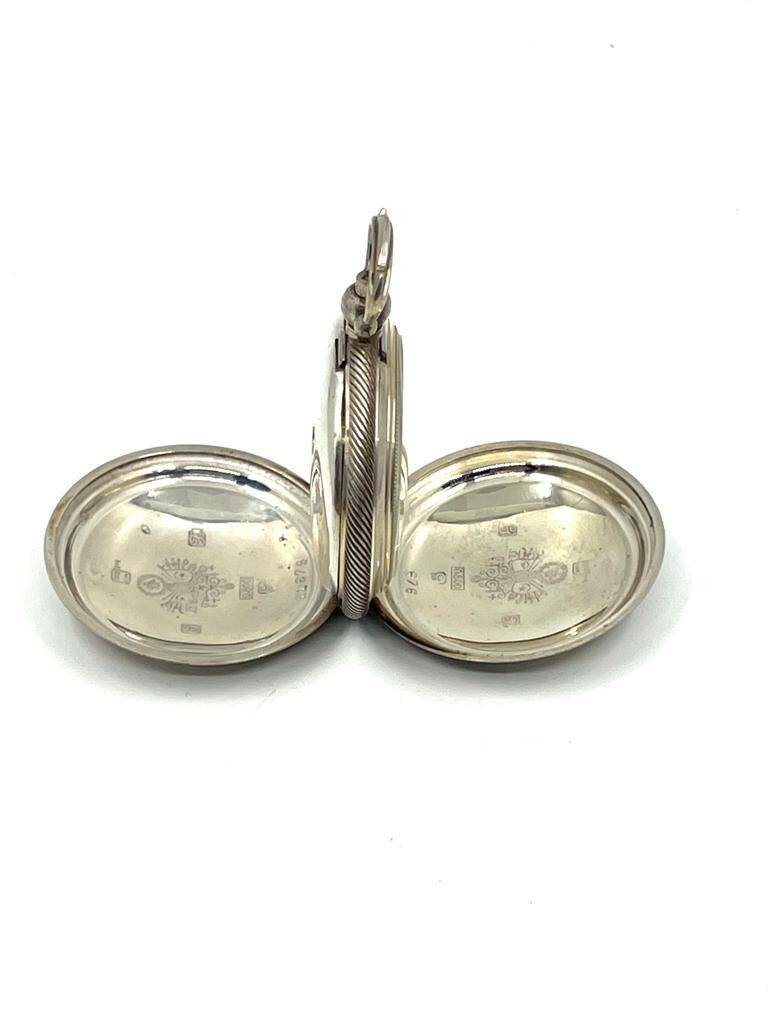 Osmanlı Kadran Anahtar Kurmalı Köstekli Gümüş Cep Saati – 44 mm | Çil Kondisyon (#1.20) SAA268 - 6