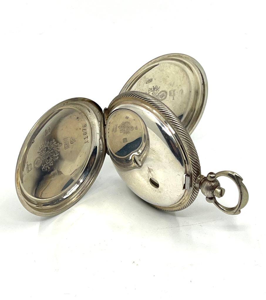 Osmanlı Kadran Anahtar Kurmalı Köstekli Gümüş Cep Saati – 44 mm | Çil Kondisyon (#1.20) SAA268 - 5