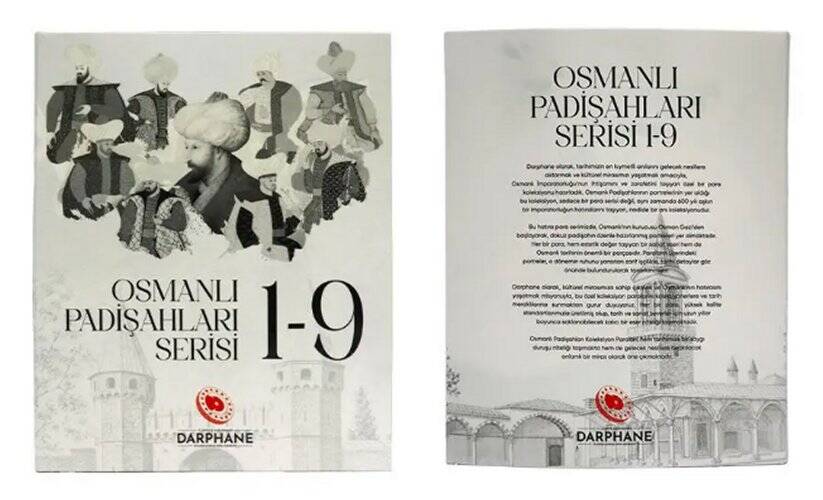 Osmanlı Padişahları Serisi 1-9 Hatıra Para Seti TCH458 - 1