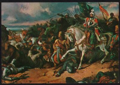 Osmanlı Savaş Alparslan Kartpostal KRT3836 - 1
