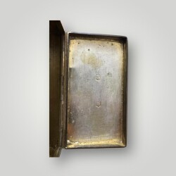 Osmanlı Tuğralı Gümüş Savatlı Van Damgalı Tütün Tabakası AOB6089 - 9