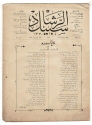 Osmanlıca Sebîlürreşâd Dergisi - Cilt : 11 , Sayı: 268 - 30 Ekim 1913 - Mehmet Âkif Ersoy 