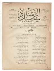 Osmanlıca Sebîlürreşâd Dergisi - Cilt No: 12 , Sayı No: 306 - Mehmet Âkif Ersoy 