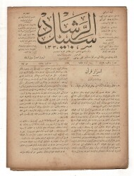 Osmanlıca Sebîlürreşâd Dergisi - Cilt No: 17 , Sayı No: 429-430 '' Esrar-ı Kur'an (Bakara Suresi 30. Ayet) '' OSM91 - 