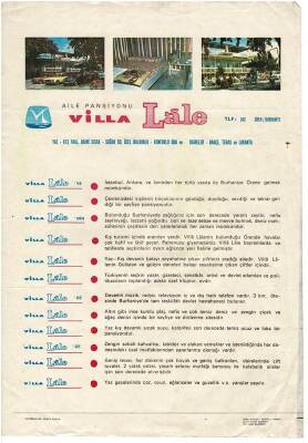 OTELCİLİK - Villa Aile Pansiyonu Reklam Broşürü EFM2022 - 1