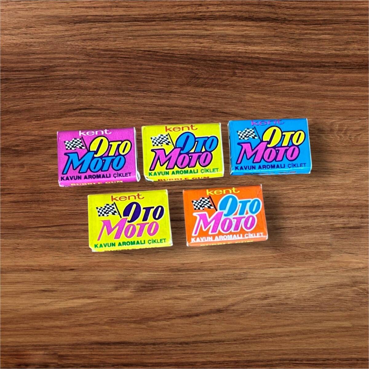 Oto Moto (Kent) 1990s Şekerli Sakız Ful Set # SKZ2372 - 4