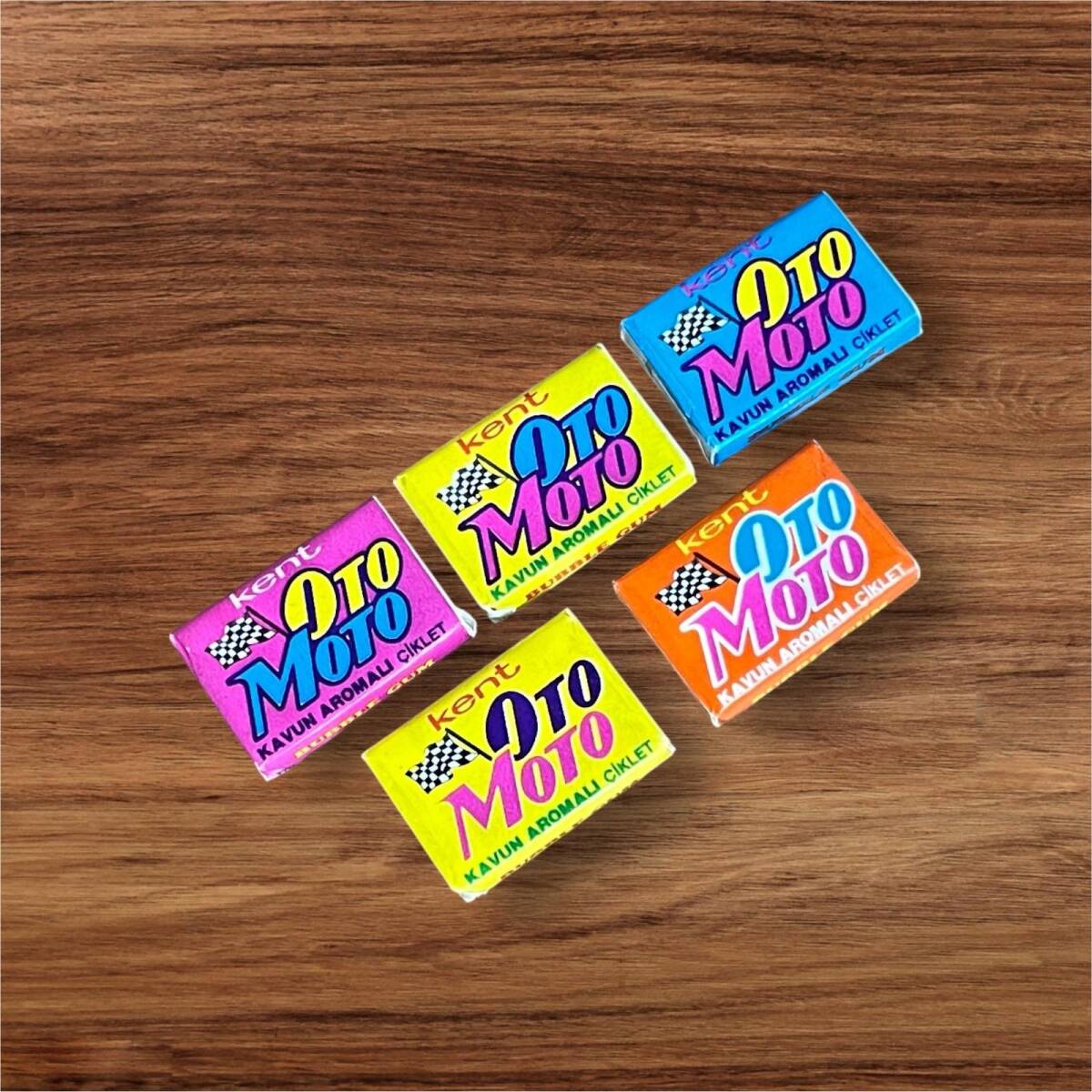 Oto Moto (Kent) 1990s Şekerli Sakız Ful Set # SKZ2372 - 5