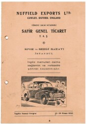 OTOMOBİL-1952 İngiliz Sanayi Sergisi Otomobil ve Kamyon Reklam Broşörü EFM(N)1092 - 13