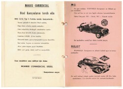 OTOMOBİL-1952 İngiliz Sanayi Sergisi Otomobil ve Kamyon Reklam Broşörü EFM(N)1092 - 16