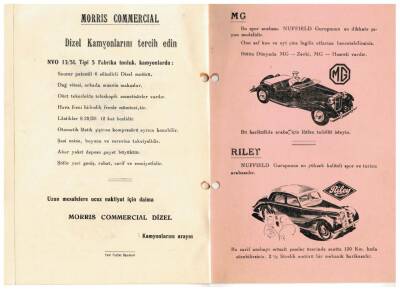OTOMOBİL-1952 İngiliz Sanayi Sergisi Otomobil ve Kamyon Reklam Broşörü EFM(N)1092 - 16