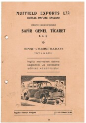 OTOMOBİL-1952 İngiliz Sanayi Sergisi Otomobil ve Kamyon Reklam Broşörü EFM(N)1092 - 9