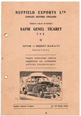 OTOMOBİL-1952 İngiliz Sanayi Sergisi Otomobil ve Kamyon Reklam Broşörü EFM(N)1092 - 1