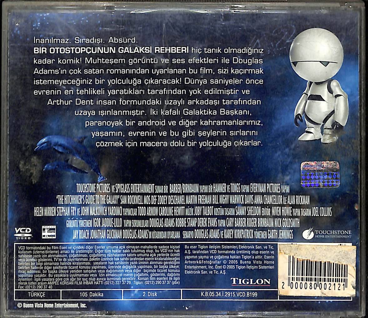 Otostopçunun Galaksi Rehberi VCD Film (İkinci El) VCD27748 - 2