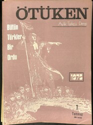 Ötüken - Aylık Türkçü Dergi Sayı 6 ( 138 ) Haziran 1975 NDR75793 - Gökçekoleksiyon