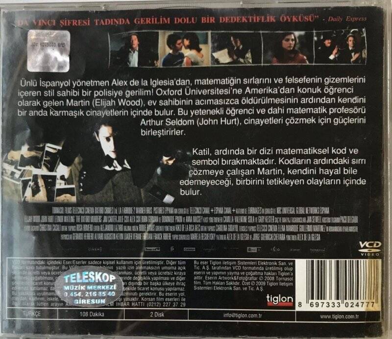 Oxford Cinayetleri VCD Film VCD5096 - 2