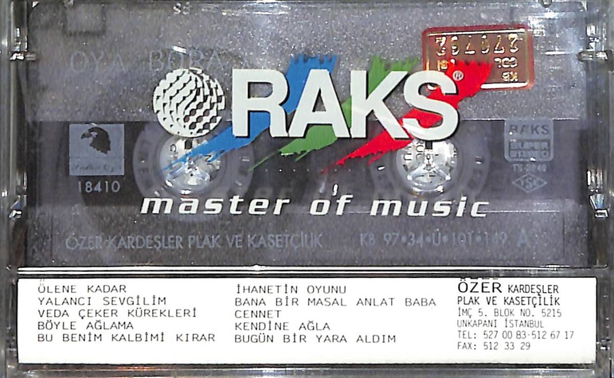 Oya Bora - Aşk,İhanet,Vs.. Kaset (Kırmızı Bandrol - Sıfır) KST27464 - 2