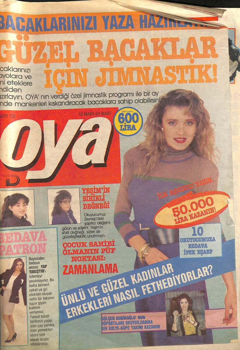 Oya Magazin Dergisi 18-24 Mart Sayı : 12 - Emel Sayın Patlamaya Hazır - 25 Bilinmeyenli Denklem : Küçük Emrah NDR101455 - 1