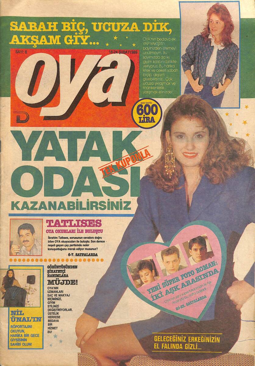 Oya Magazin Dergisi 18-24 Şubat 1989 Sayı : 8 - İbrahim Tatlıses Oya Okurları İle Buluştu NDR101453 - 1