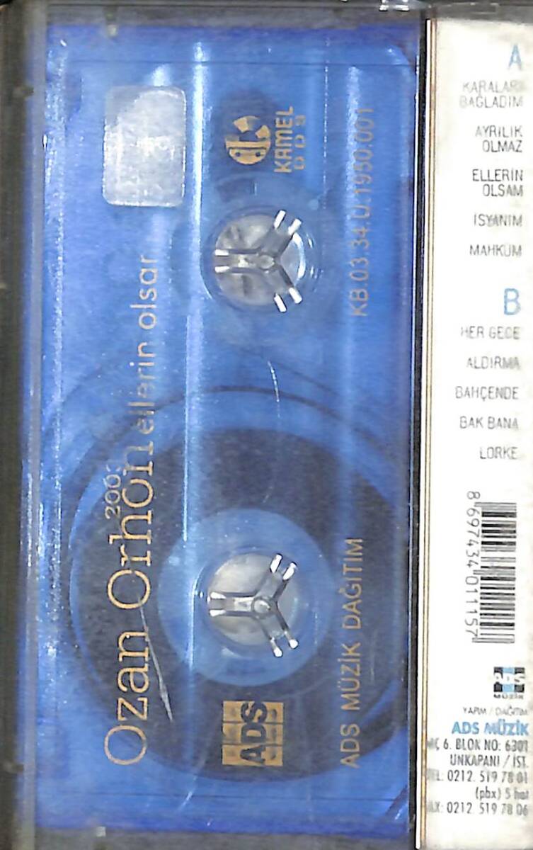 Ozan Orhon - Ellerin Olsam Kaset (İkinci El) KST29225 - 2