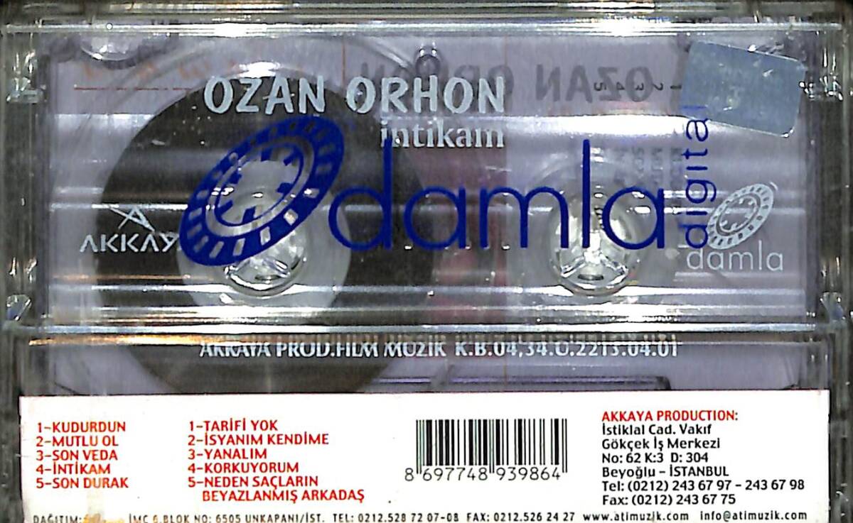 Ozan Orhon - İntikam Kaset (Sıfır Kaset) KST29425 - 2