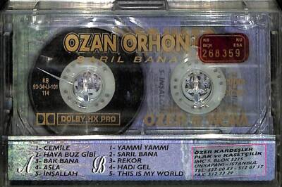 Ozan Orhon - Sarıl Bana Kaset (İkinci El) KST15548 - 2