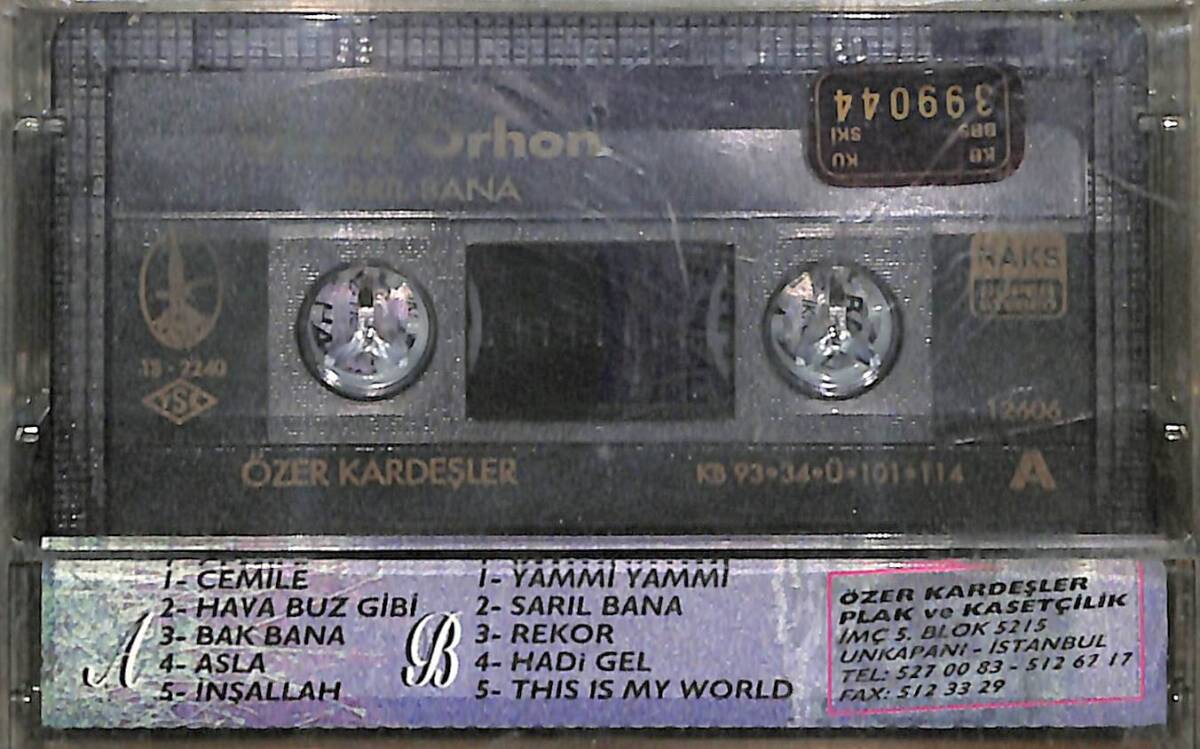 Ozan Orhon - Sarıl Bana Kaset (Sıfır Kaset) * Kırmızı Bandrol * KST29827 - 2