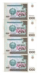 Özbekistan 1000 Som 2001 (4 Adet) ÇÇT YKP8473 - 3