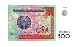 Özbekistan 500 Som 1999 ÇİL YKP8275 - 1