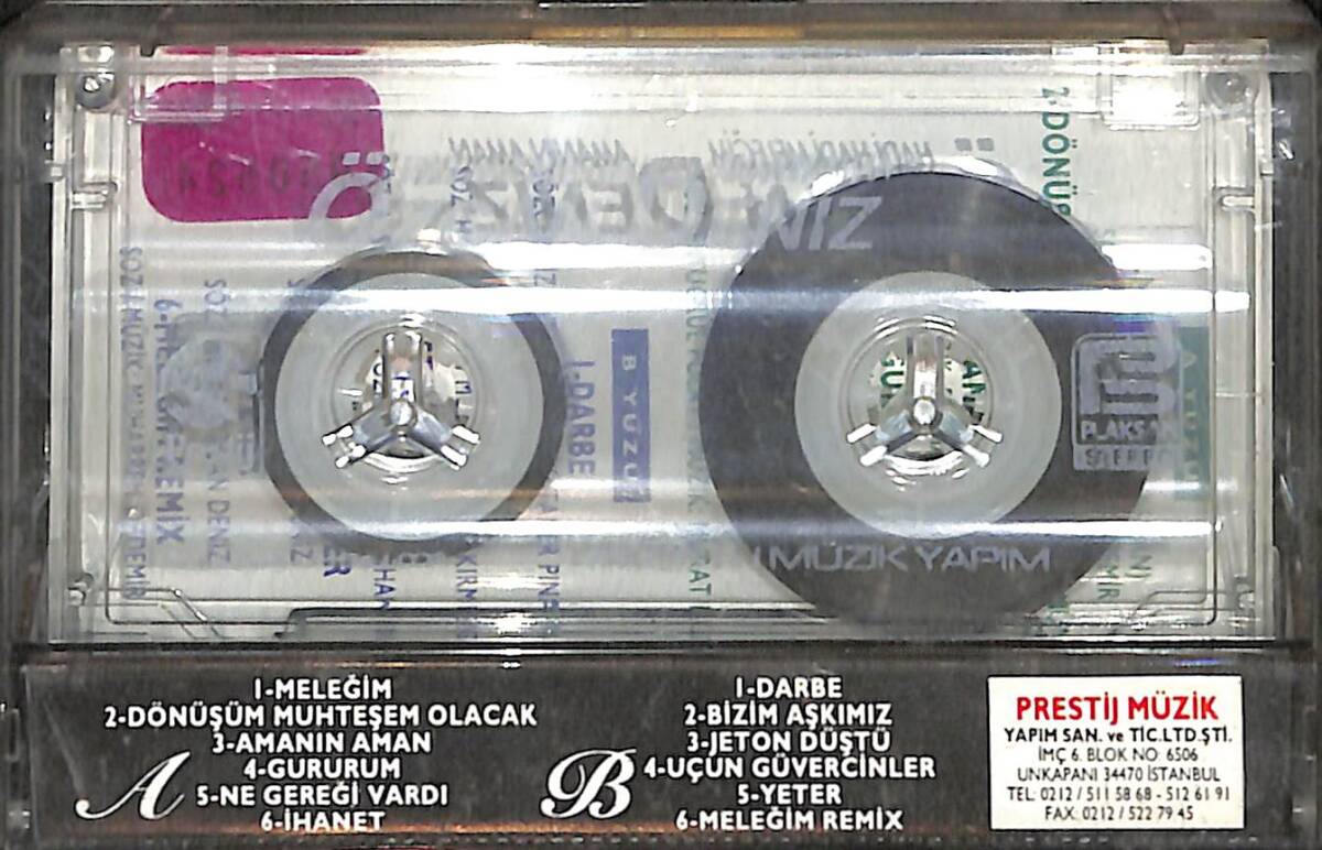  Özcan Deniz - Hadi Hadi Meleğim Orijinal Kaset (İkinci El) * Kırmızı Bandrol * KST30909 - 2