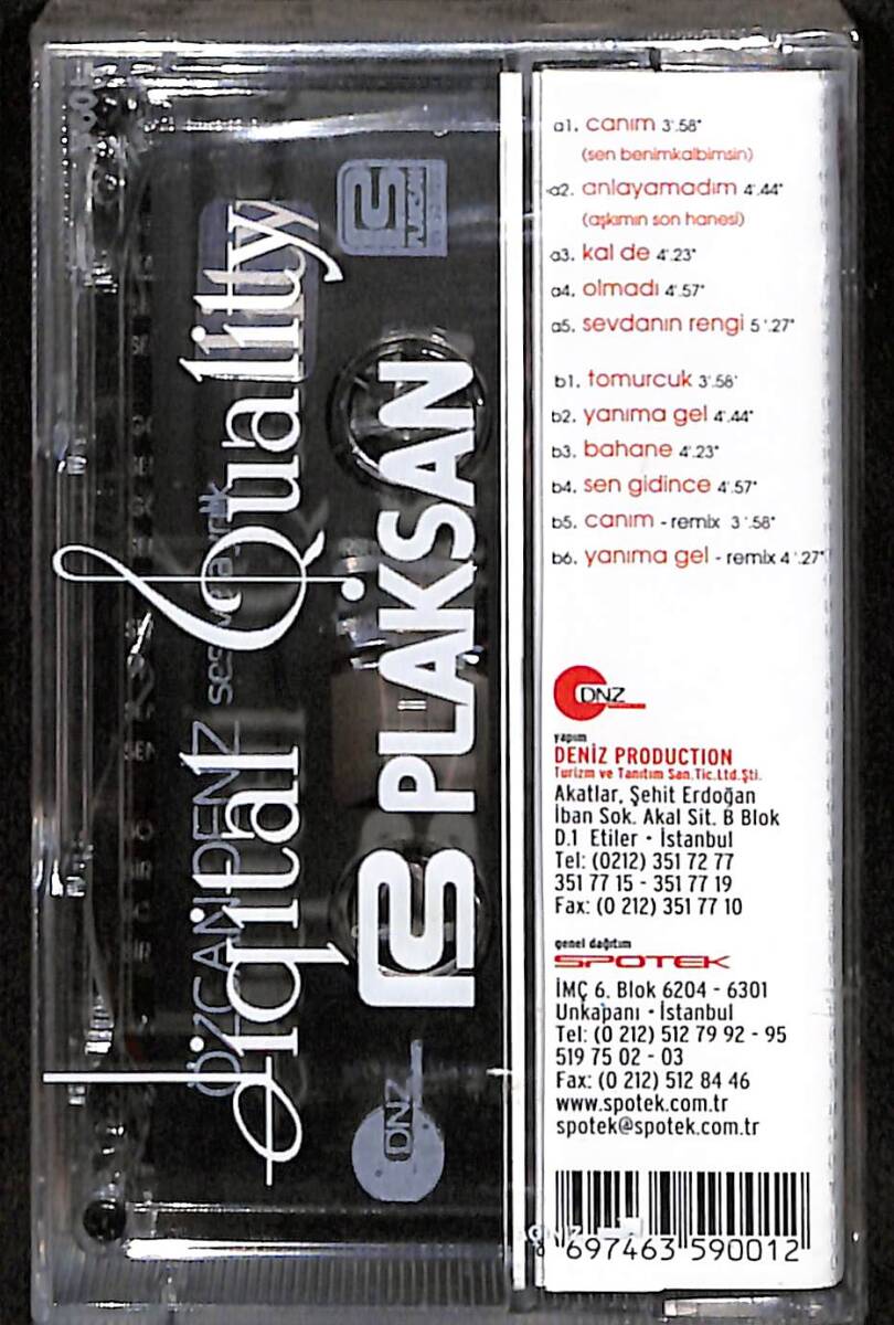 Özcan Deniz - Ses ve Ayrılık Orijinal Kaset (Sıfır) KST30780 - 2