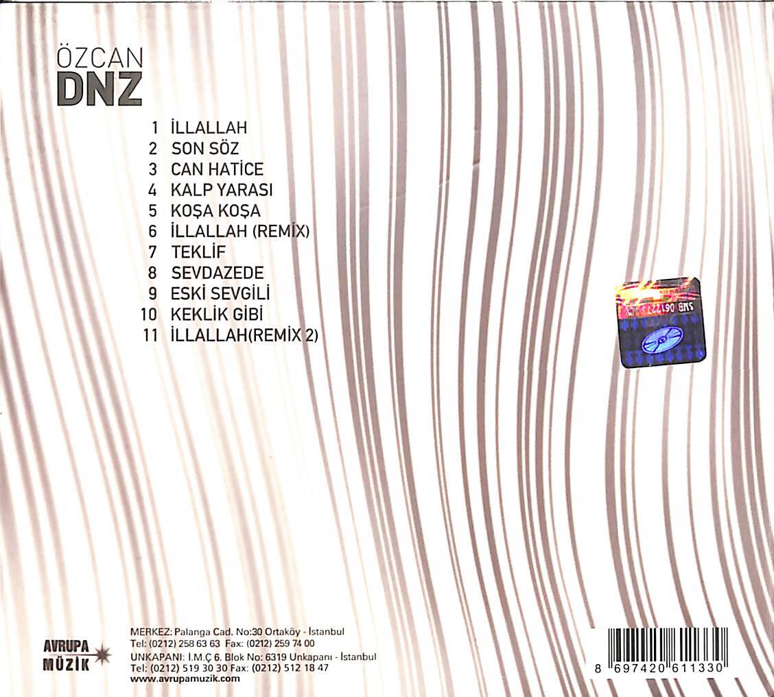Özcan Deniz - Sevdazede CD (İkinci El) CD5647 - 2