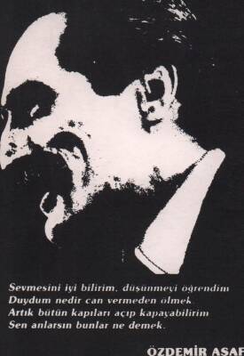 Özdemir Asaf Şiirli Kartpostal KRT2440 - 1