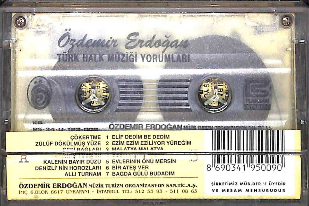 Özdemir Erdoğan - Türk Halk Müziği Yorumları Orijinal Kaset (ikinci El) KST30919 - 2