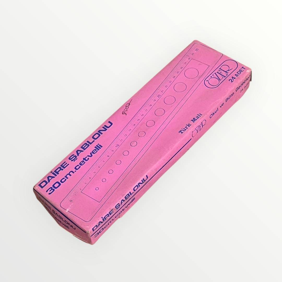 Özer Daire Şablonu 1990s (Tam Dolu Kutu) AOB4799 - 1