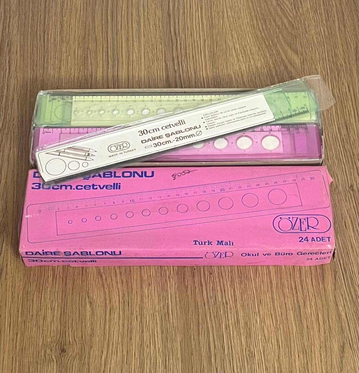 Özer Daire Şablonu 1990s (Tam Dolu Kutu) AOB4799 - 5