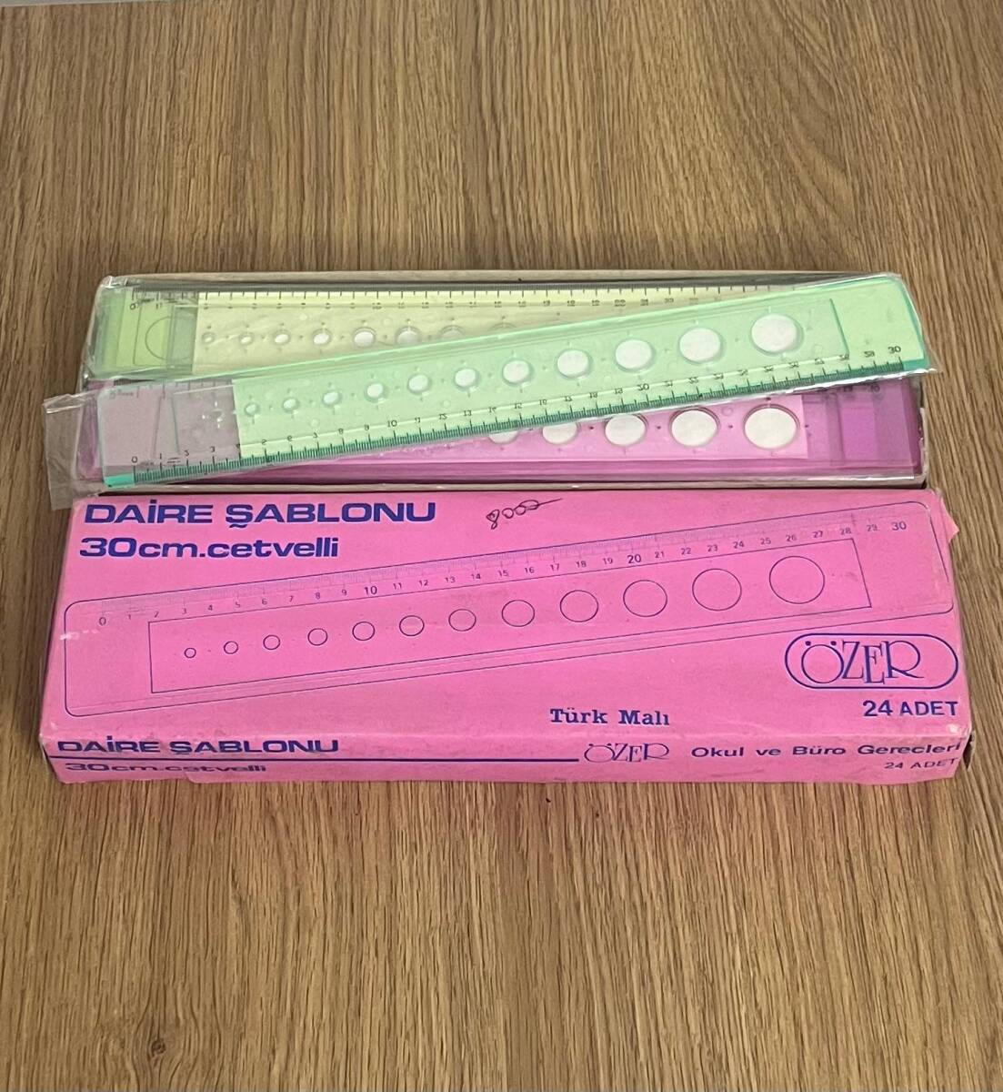 Özer Daire Şablonu 1990s (Tam Dolu Kutu) AOB4799 - 4