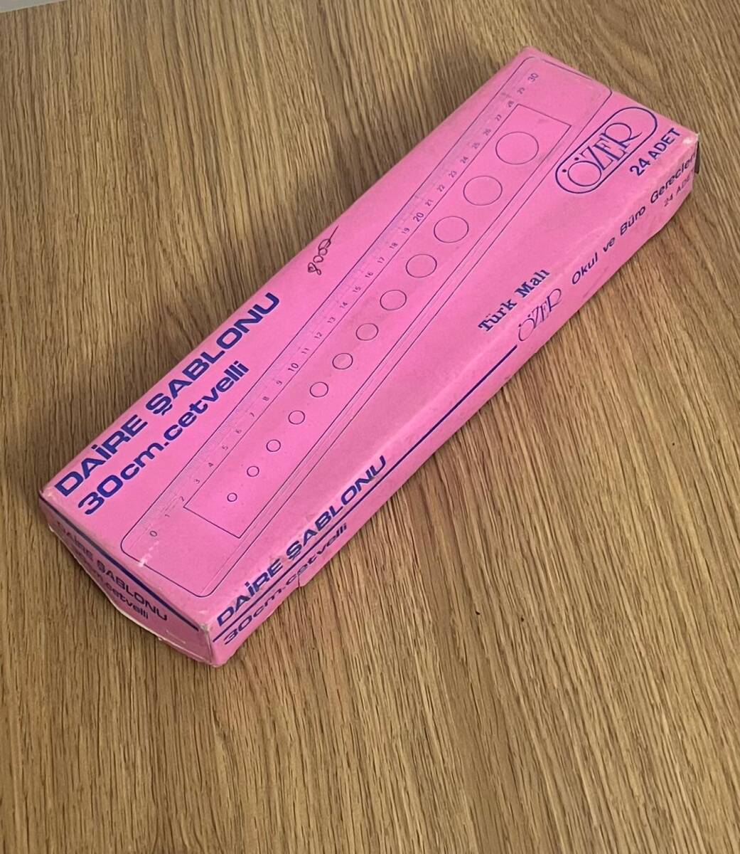 Özer Daire Şablonu 1990s (Tam Dolu Kutu) AOB4799 - 2