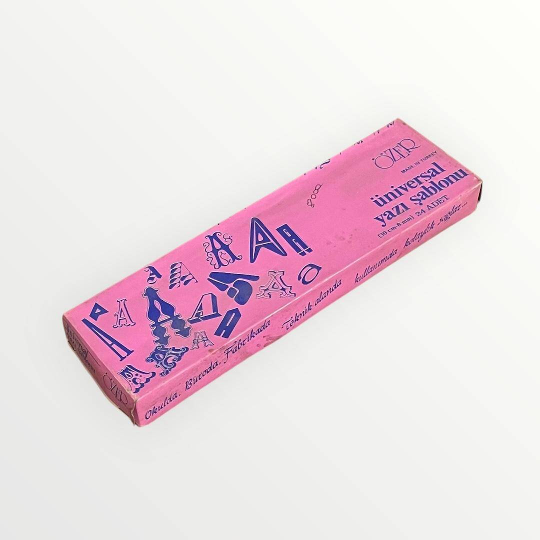 Özer Üniversal Yazı Şablonu 1990s (Tam Dolu Kutu) AOB4798 - 1