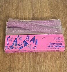 Özer Üniversal Yazı Şablonu 1990s (Tam Dolu Kutu) AOB4798 - 2