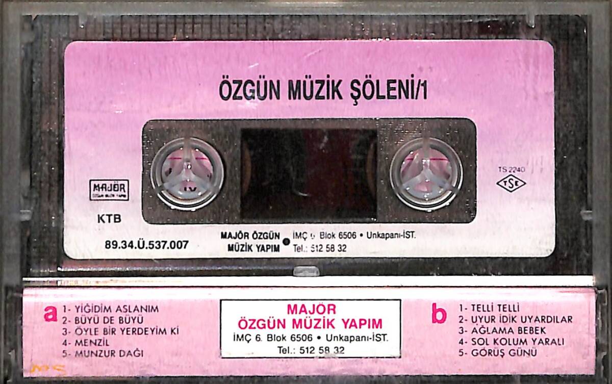 Özgün Müzik Şöleni/1 Kaset (İkinci El Kaset) KST29692 - 2