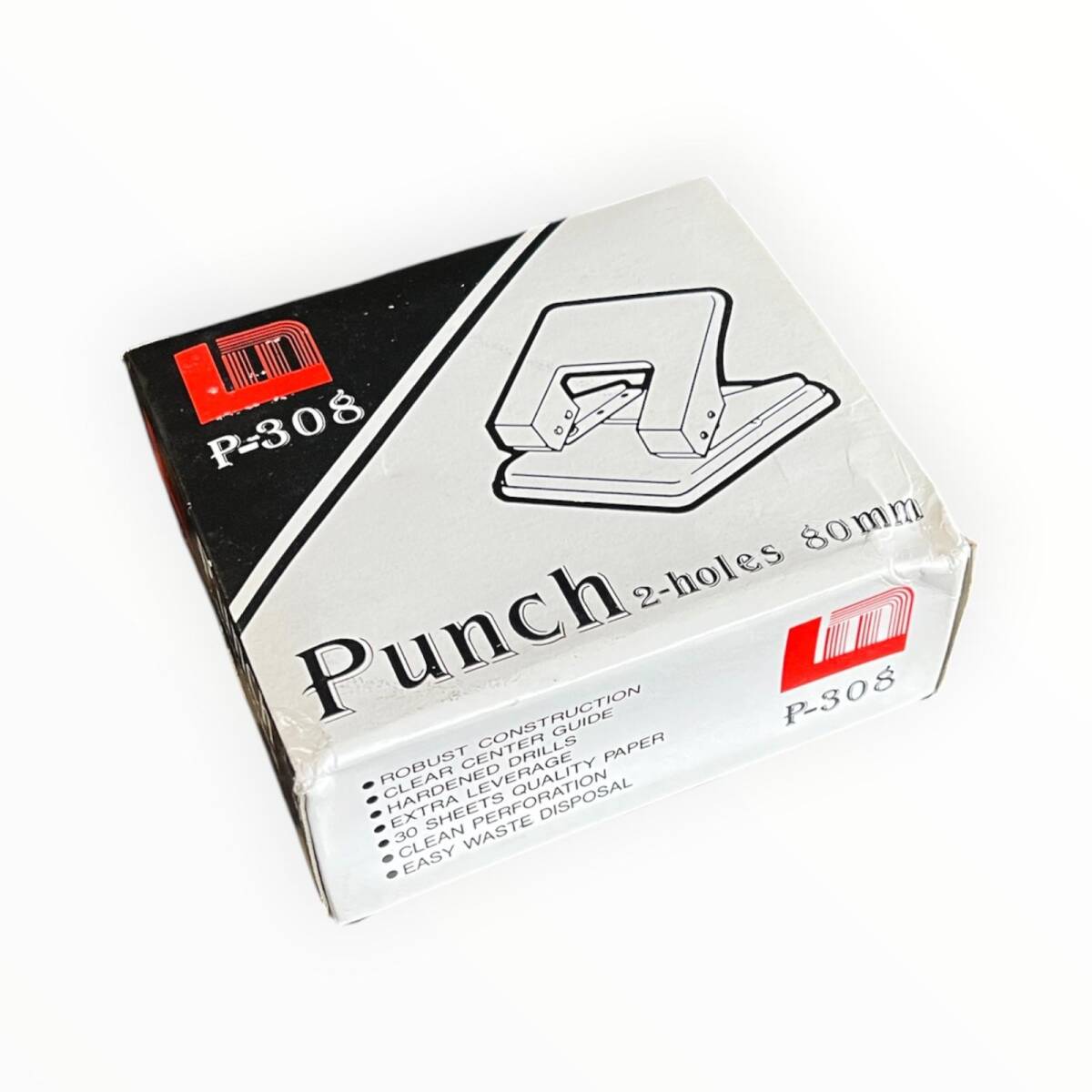  P-308 Punch 2-Holes 80mm Delgeç Kırmızı AOB8662 - 2