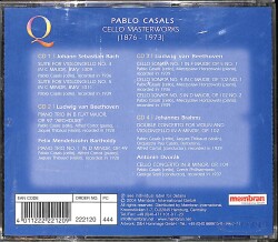 Pablo Casals - Cello Masterworks CD (İkinci El) CD4886 - 2