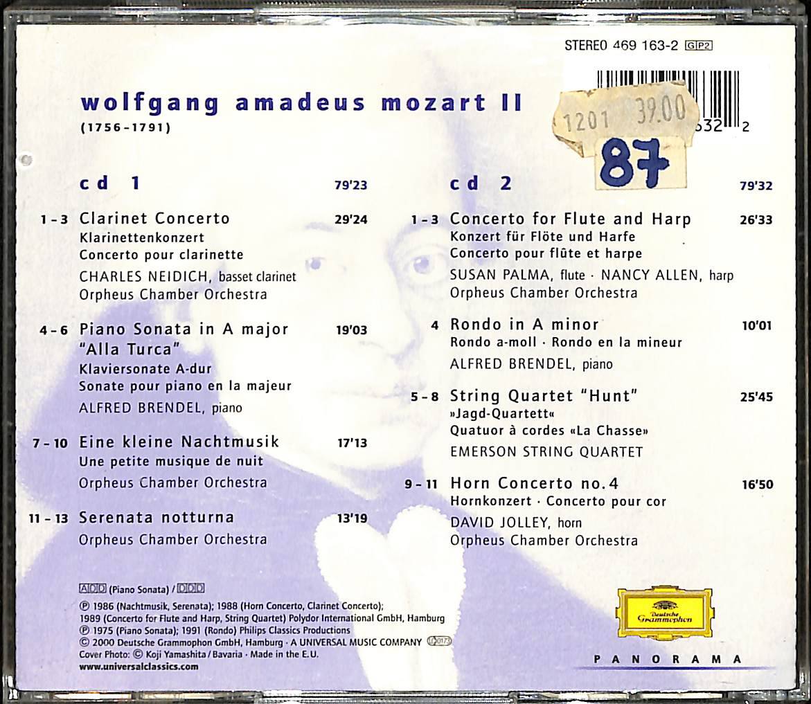 Panorama: Wolfgang Amadeus Mozart, Vol. 2 CD (İkinci El) CD5327 - 2
